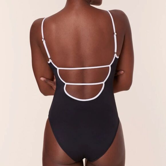 Andie x Mindy The Bells One Piece Swimsuit Black size M NWT - Picture 2 of 10